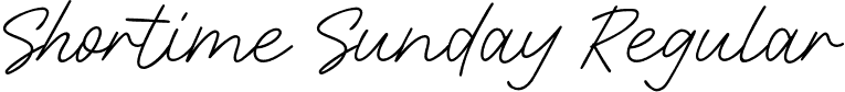 Shortime Sunday Regular font - ShortimeSunday-yw925.otf