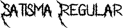 Satisma Regular font - Satisma-Regular.otf