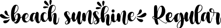 beachsunshine Regular font - Beach Sunshine Clean.otf