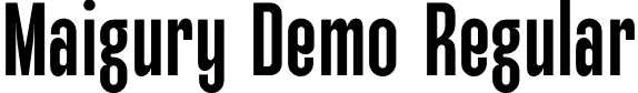 Maigury Demo Regular font - maigury-demo-regular.otf