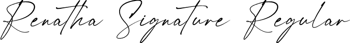 Renatha Signature Regular font - RenathaSignature-jEwGv.otf