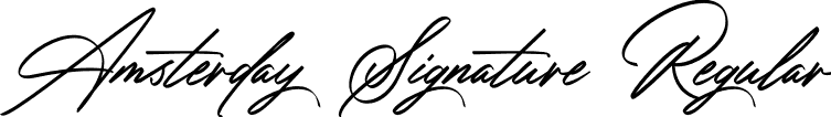 Amsterday Signature Regular font - amsterday-signature.otf