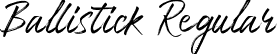 Ballistick Regular font - Ballistick.ttf