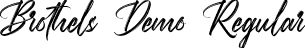 Brothels Demo Regular font - BrothelsDemoRegular.ttf