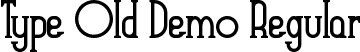 Type Old Demo Regular font - TypeOldDemoRegular.ttf