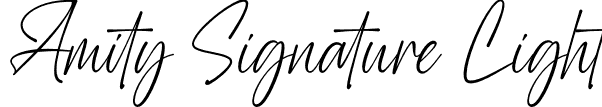 Amity Signature Light font - Amity Signature Light.otf