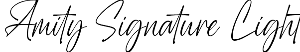 Amity Signature Light font - Amity Signature Light.ttf