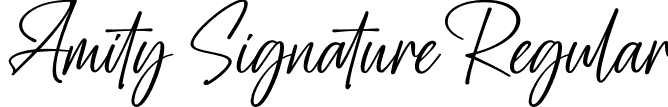 Amity Signature Regular font - Amity Signature.otf