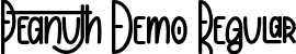 Peanuth Demo Regular font - PeanuthDemoRegular.ttf