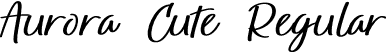 Aurora Cute Regular font - AuroraCute.otf