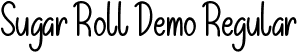 Sugar Roll Demo Regular font - SugarRollDemoRegular.ttf