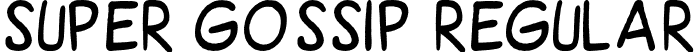 Super Gossip Regular font - Super Gossip.otf