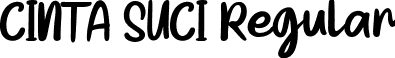 CINTA SUCI Regular font - CINTA SUCI.otf