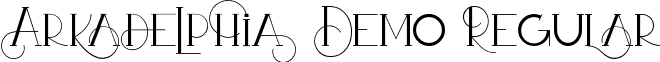 Arkadelphia Demo Regular font - ArkadelphiaDemoRegular.ttf