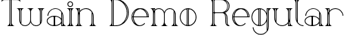 Twain Demo Regular font - TwainDemoRegular.ttf