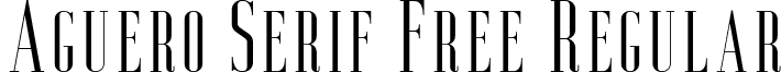 Aguero Serif Free Regular font - Aguero Serif.otf