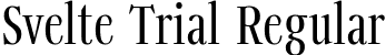 Svelte Trial Regular font - SvelteTrial-Regular.ttf