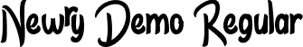 Newry Demo Regular font - NewryDemoRegular.ttf