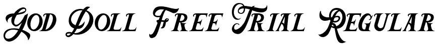 God Doll Free Trial Regular font - god-doll-free-trial.otf