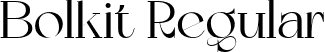 Bolkit Regular font - Bolkit.ttf