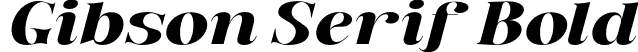 Gibson Serif Bold font - Bentoga Italic Bold.otf