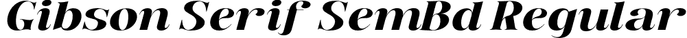 Gibson Serif SemBd Regular font - Bentoga Italic Semibold.otf