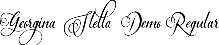 Georgina Stella Demo Regular font - GeorginaStellaDemoRegular.ttf