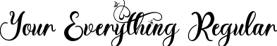 Your Everything Regular font - Your Everything ttf.ttf