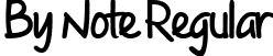By Note Regular font - By Note.ttf