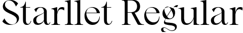 Starllet Regular font - Starllet Regular.ttf