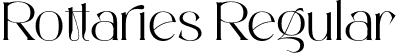 Rottaries Regular font - Rottaries-Regular.otf