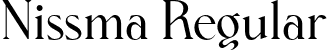 Nissma Regular font - Nissma-Regular.otf