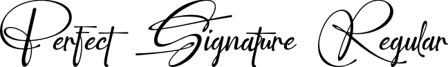 Perfect Signature Regular font - perfectsignature.otf