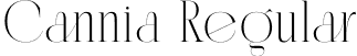 Cannia Regular font - Cannia.otf