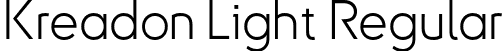 Kreadon Light Regular font - Kreadon-L.otf