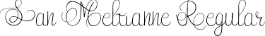 San Meltianne Regular font - San Meltianne Regular Demo.ttf