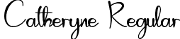 Catheryne Regular font - Catheryne .ttf