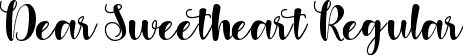 Dear Sweetheart Regular font - Dear Sweetheart - Demo.ttf