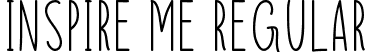 Inspire Me Regular font - Inspire Me.otf