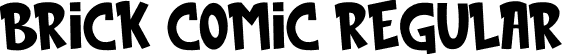 brick comic Regular font - Brick Comic.ttf