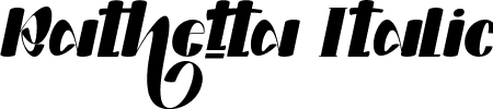 Rathetta Italic font - Rathetta Italic DEMO.ttf
