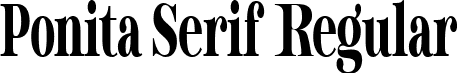 Ponita Serif Regular font - ponita-serif.ttf