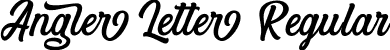 Angler Letter Regular font - Angler Letter.otf