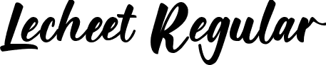 Lecheet Regular font - Lecheet.ttf