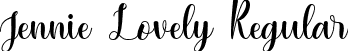 Jennie Lovely Regular font - Jennie Lovely.ttf