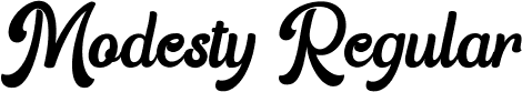 Modesty Regular font - modesty.ttf