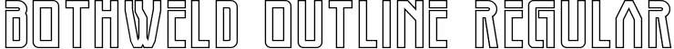Bothweld Outline Regular font - Bothweld Outline.ttf