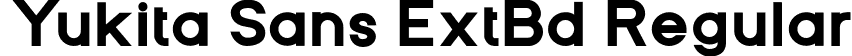 Yukita Sans ExtBd Regular font - YukitaSans-ExtraBold.otf