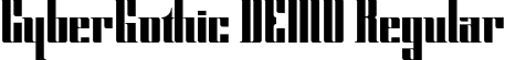 CyberGothic DEMO Regular font - CyberGothicDemo.otf