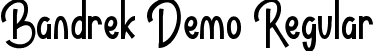Bandrek Demo Regular font - BandrekDemoRegular.ttf